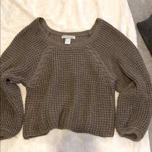 Balloon sleeve sweater